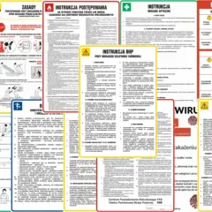 Jakiego koloru oznaczona jest instrukcja bhp i co to oznacza dla bezpieczeństwa?
