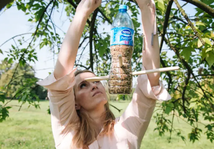 Jak zrobić karmnik dla ptaków z butelki plastikowej 5l - proste kroki