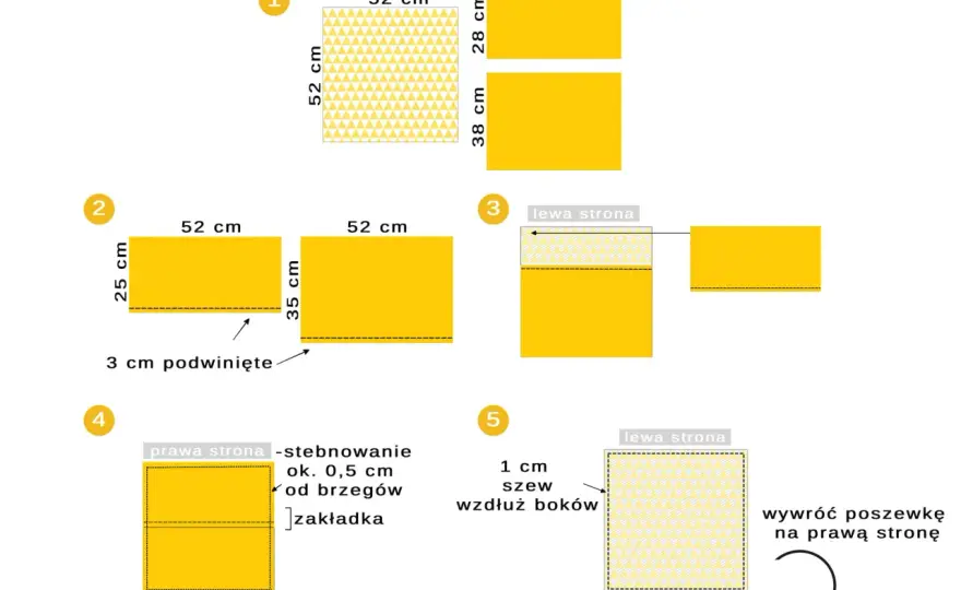 Chcesz uszyć poszewkę bez zamka? Krok po kroku dla początkujących