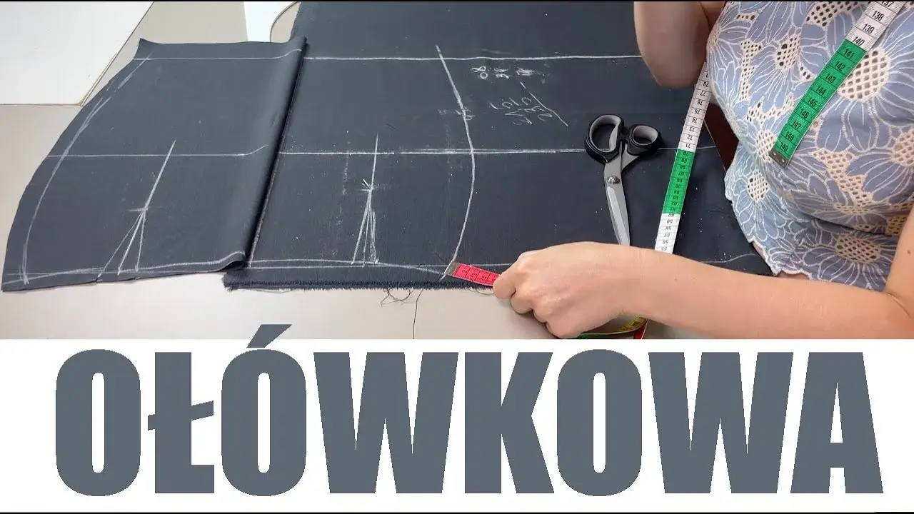 Jak uszyć spódnicę ołówkową - prosty wykrój i praktyczne porady